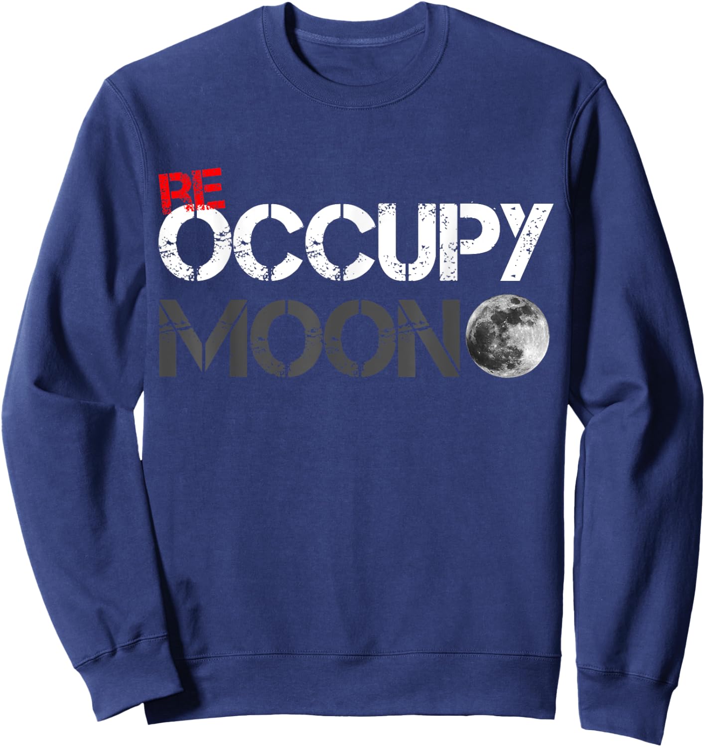 Occupy Moon Moon Landing Sweatshirt - Sweatshirt | Navy