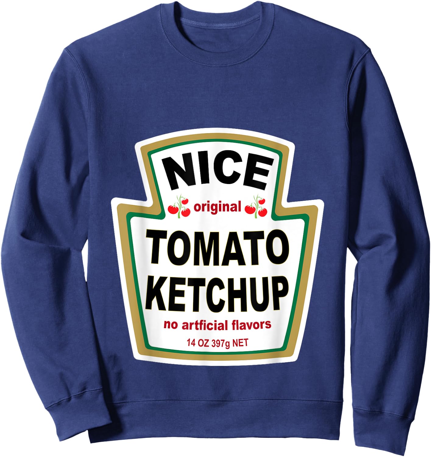 Ketchup Costume T Shirt Matching Mustard Mayo Relish Group Sweatshirt - Sweatshirt | Navy