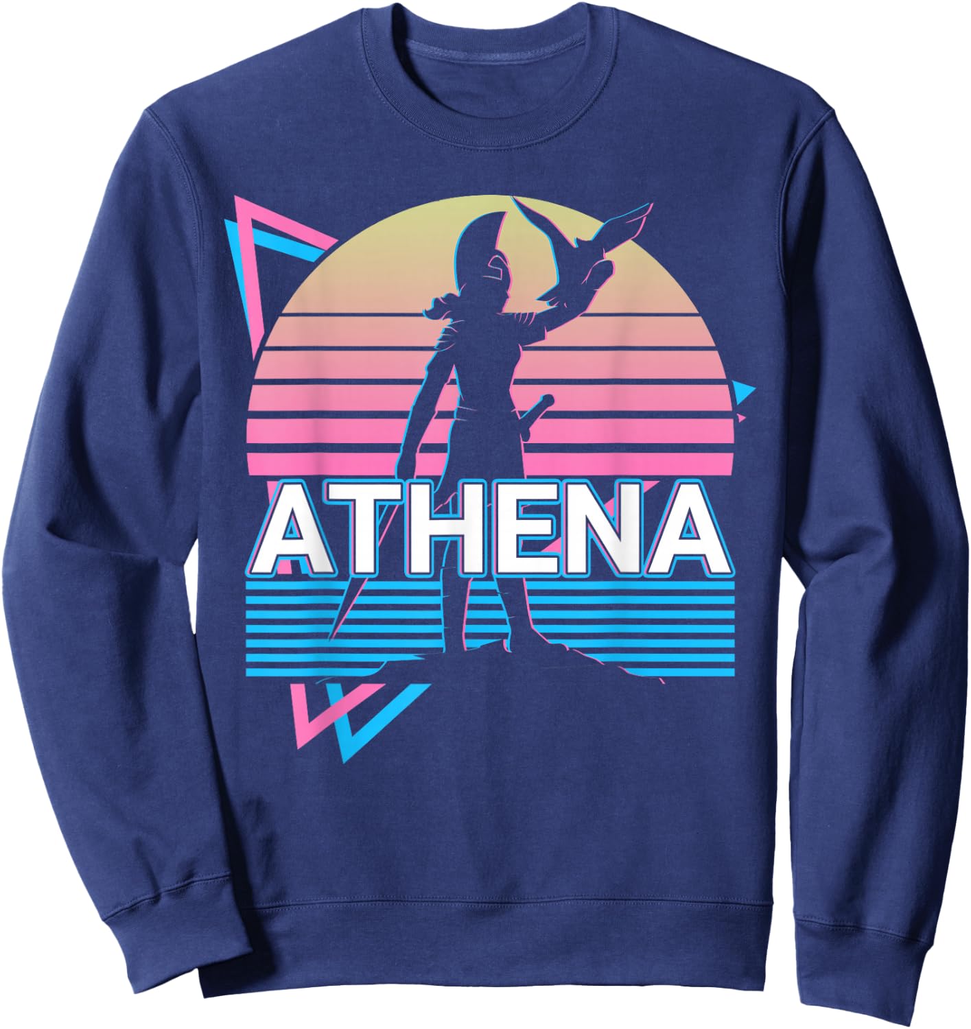 Athena Greek Goddess Of Wisdom And War Sweatshirt - Sweatshirt | Navy
