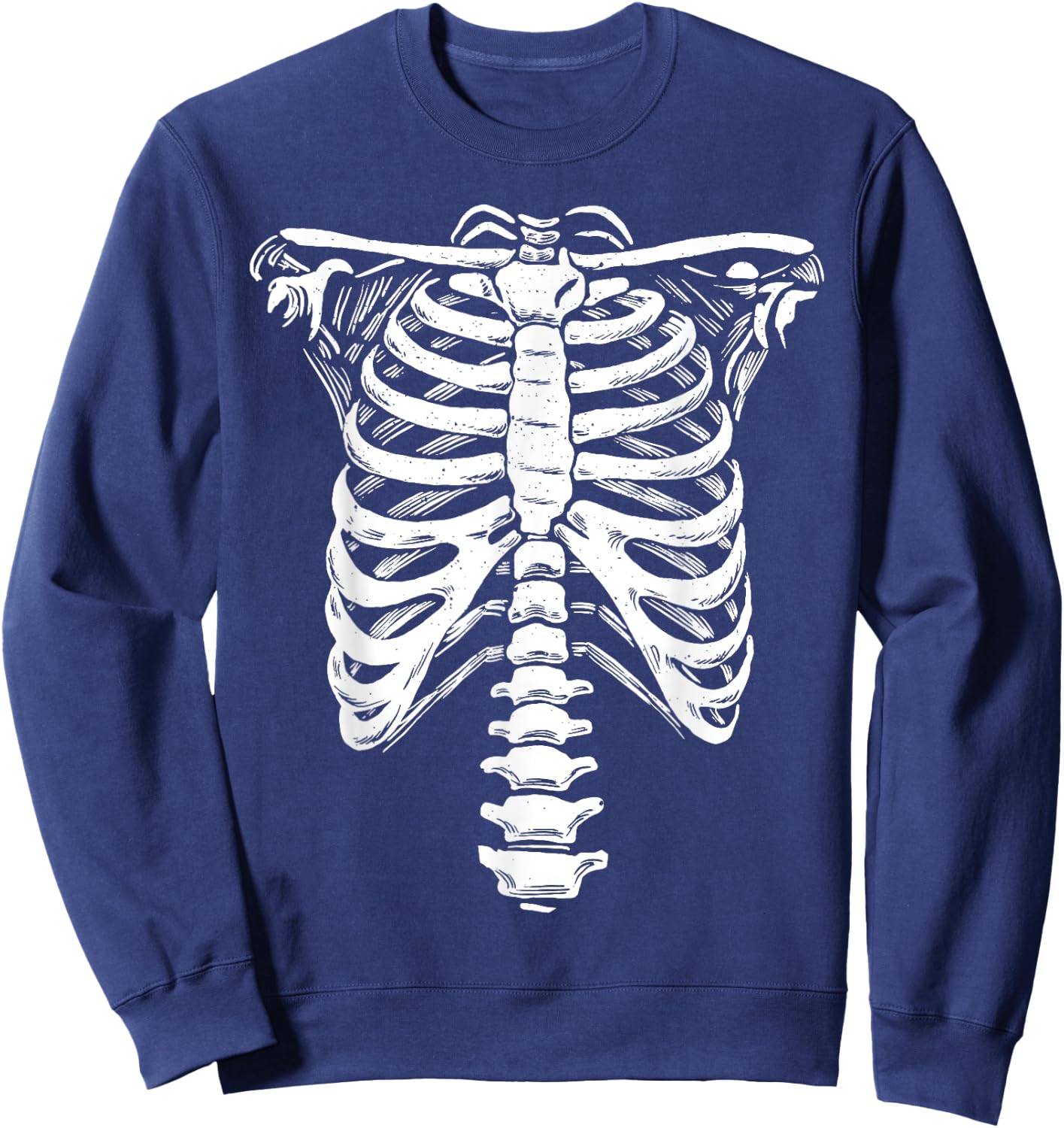 Skeleton Ribcage Costume Halloween Sweatshirt - Sweatshirt | Navy