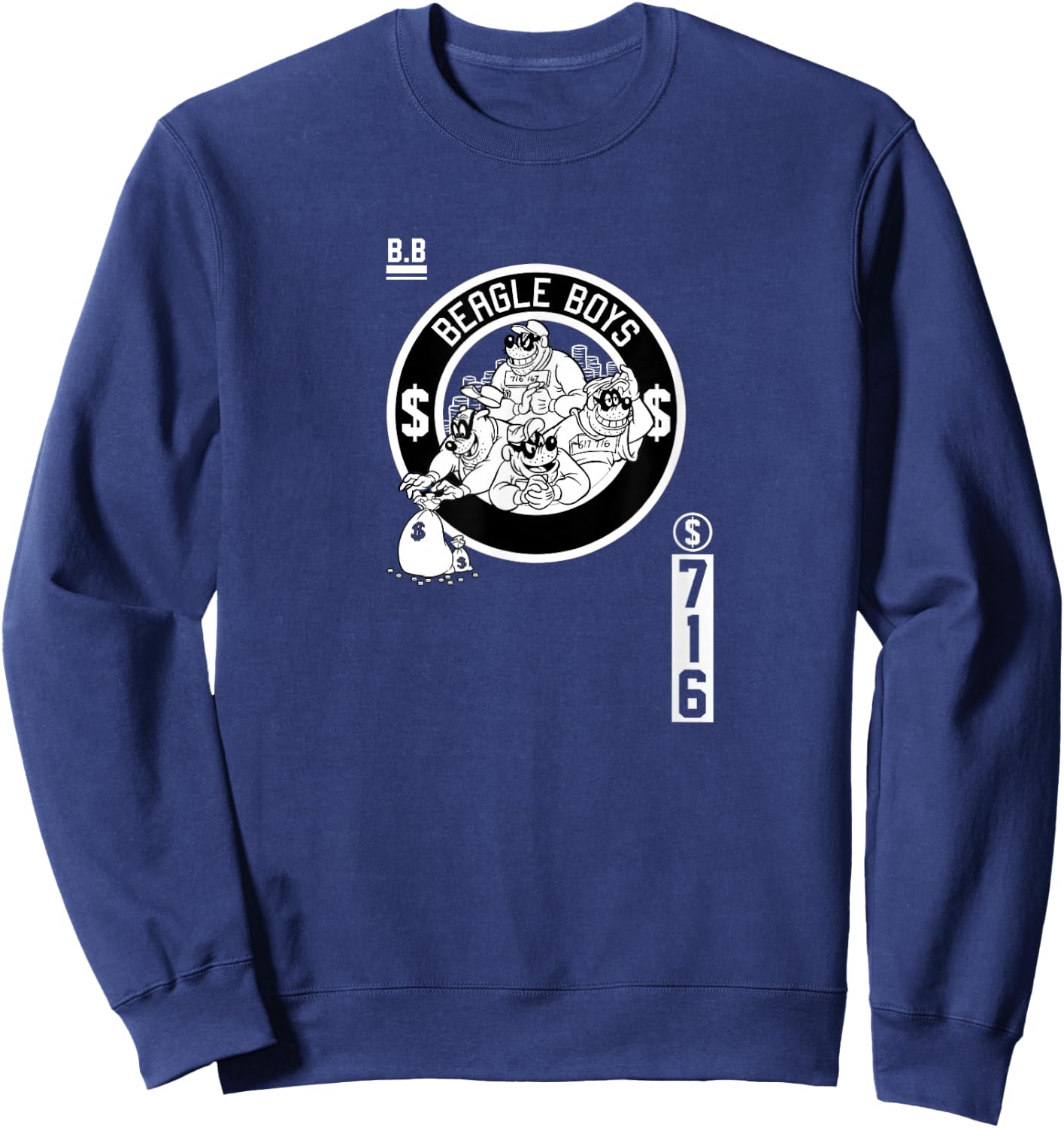 Disney - Ducktales Beagle Boys Money Takers Sweatshirt - Sweatshirt | Navy
