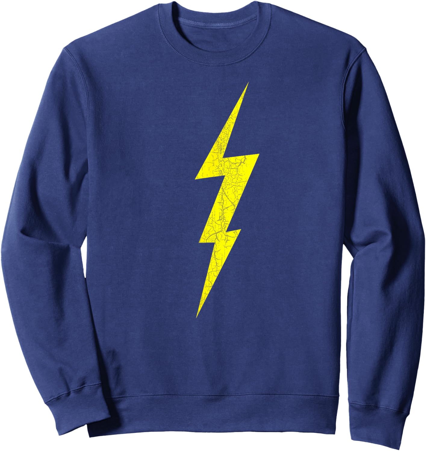 Lightning Bolt Electrical Storm Graphic Icon Sweatshirt - Sweatshirt | Navy
