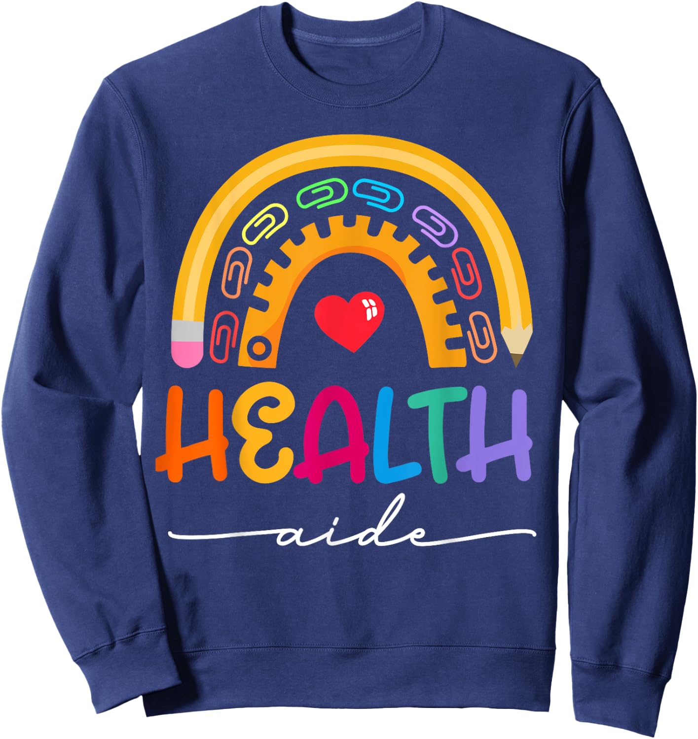 Admin Squad School Assistant Principal Health Aide Squad Sweatshirt - Sweatshirt | Navy