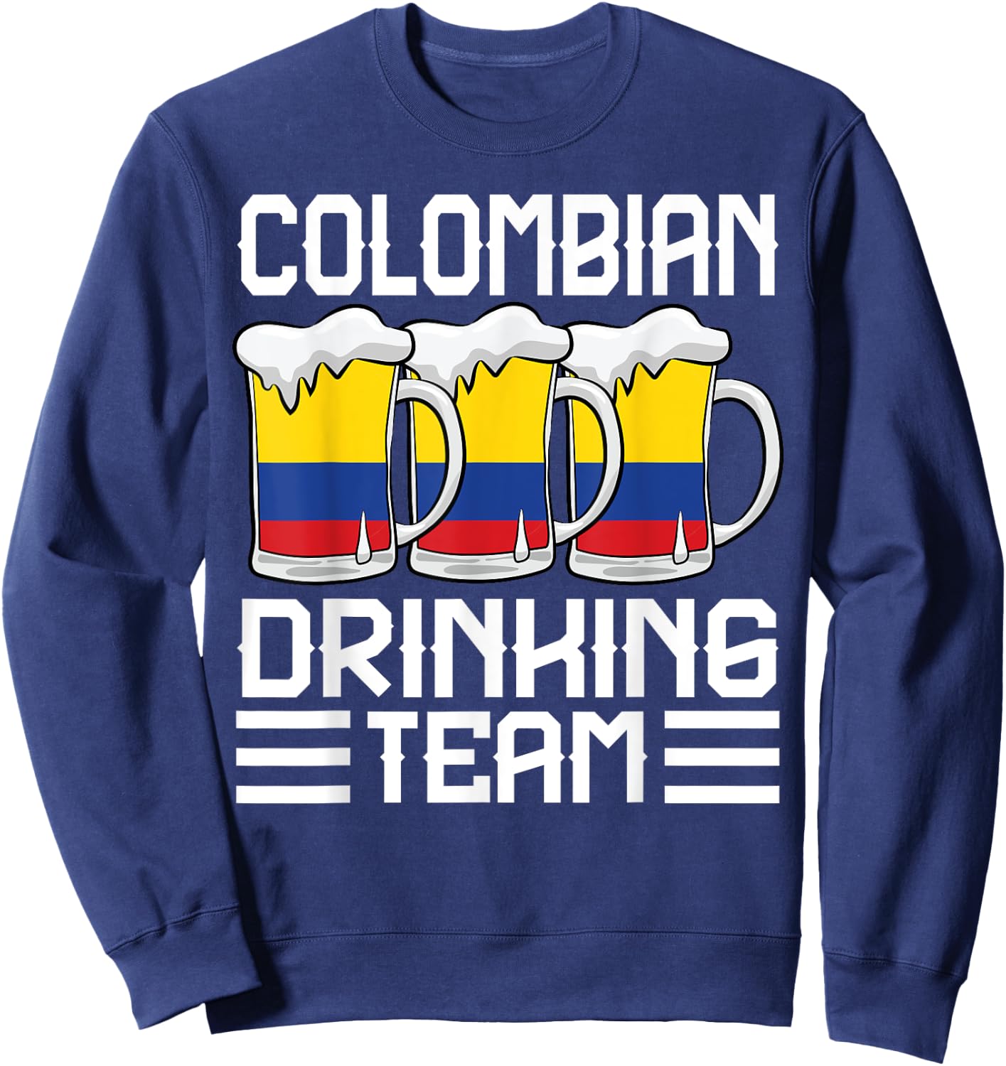 Colombian Drinking Team Colombia Sweatshirt - Sweatshirt | Navy