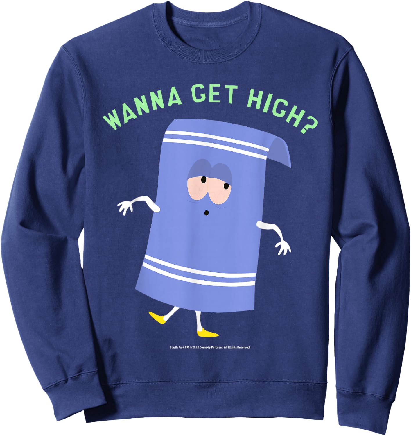 South Park Wanna Get High Sweatshirt - Sweatshirt | Navy