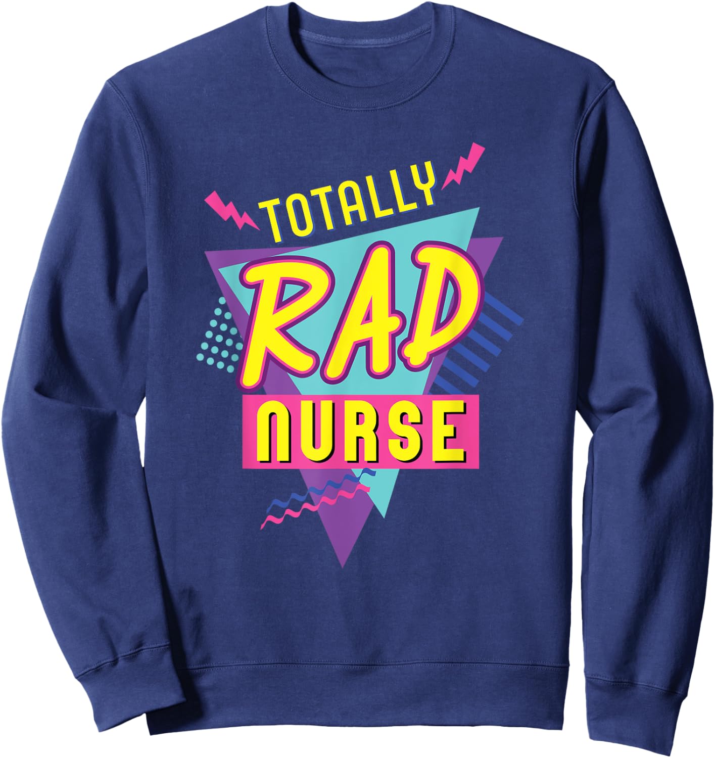 Vintage 90's Nurse Halloween Fun Nurse Costume 1990s Sweatshirt - Sweatshirt | Navy