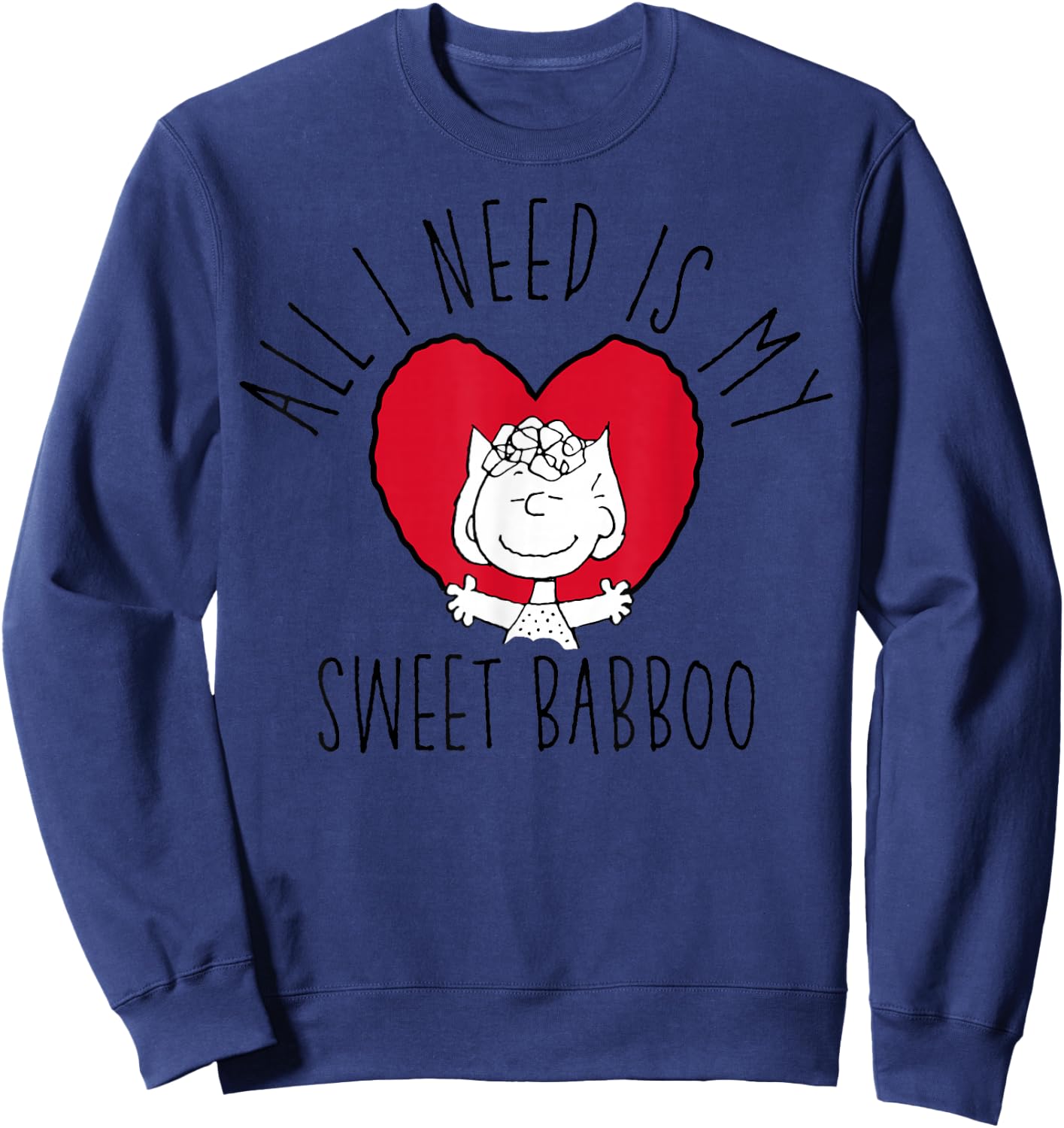 Peanuts Sally My Sweet Babboo Sweatshirt - Sweatshirt | Navy