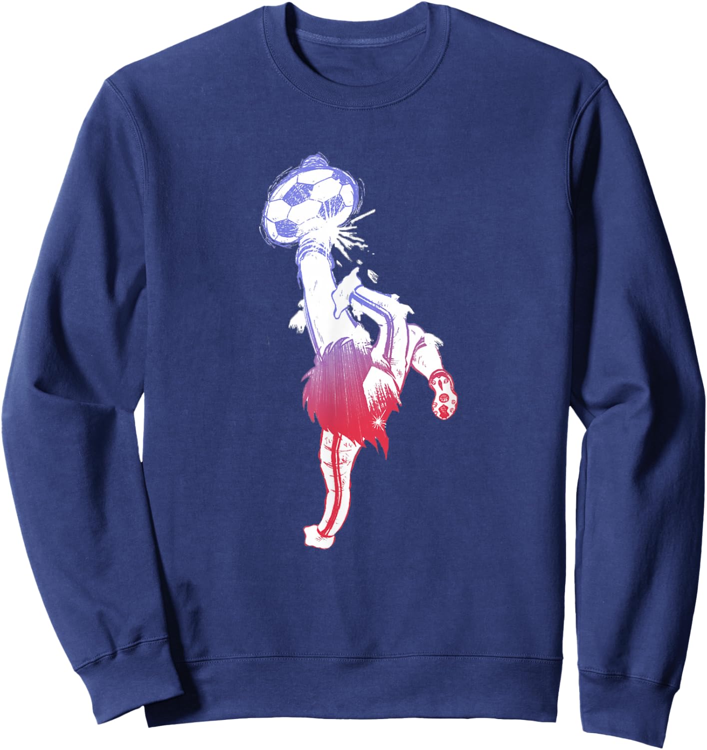 Captain Tsubasa Gradation (Kick) Sweatshirt - Sweatshirt | Navy