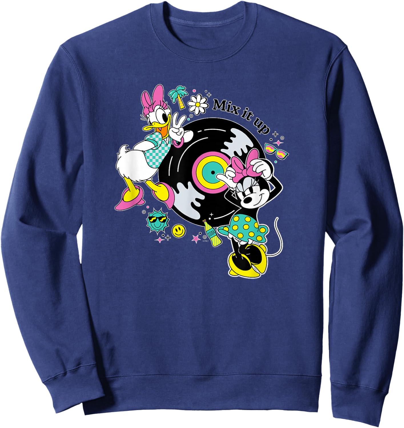Disney Minnie and Daisy Mix It Up Retro Sweatshirt - Sweatshirt | Navy