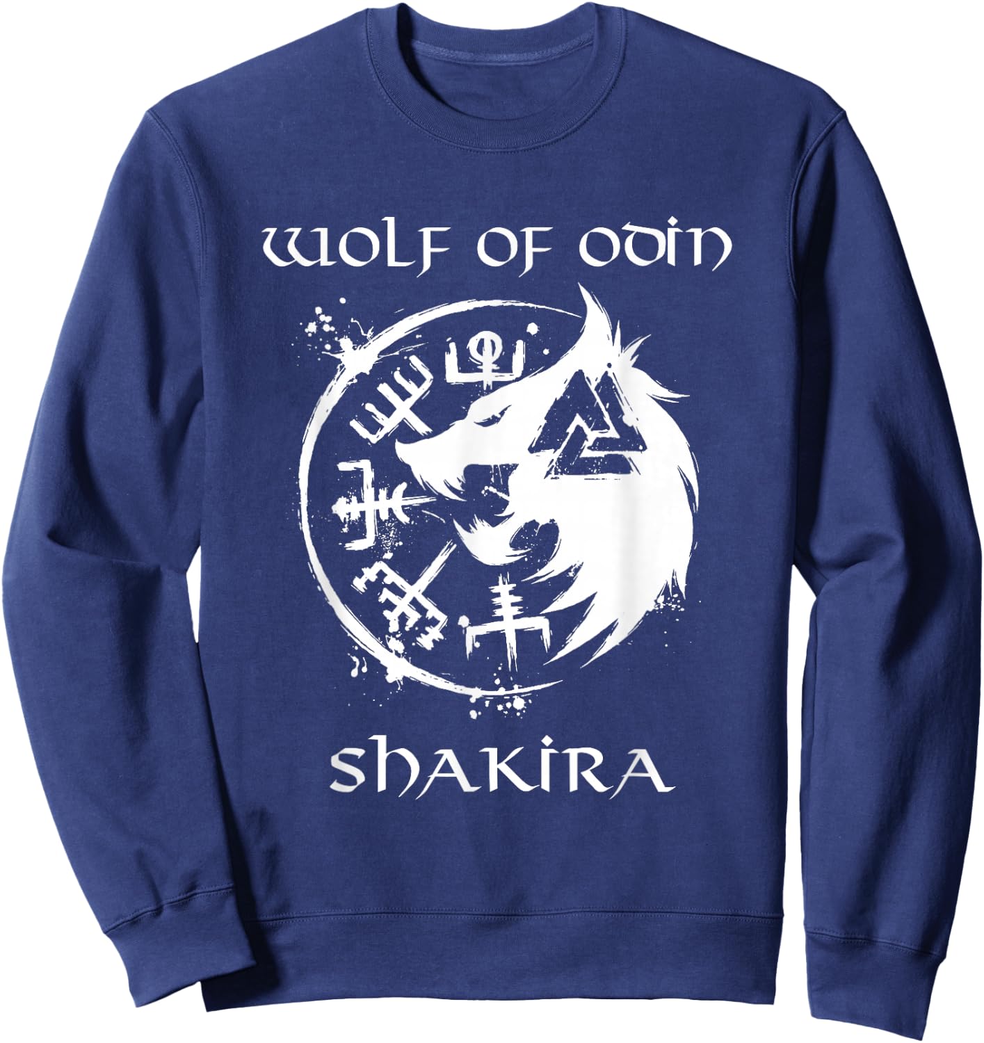 Wolf of Odin Shakira - Personalised Sweatshirt - Sweatshirt | Navy