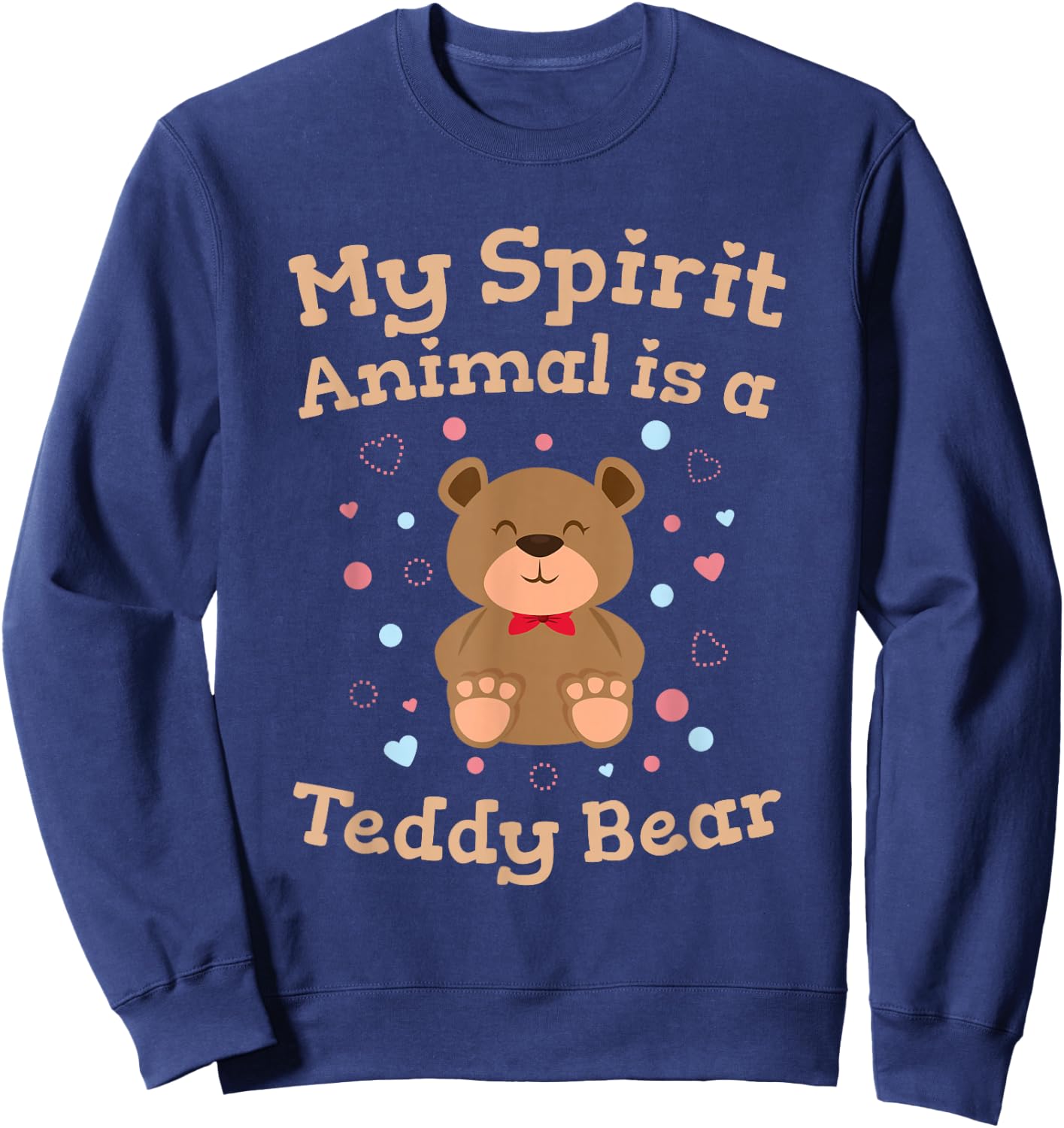 Teddy Bear Women Girls Cute Stuffed Toy Sweatshirt - Sweatshirt | Navy