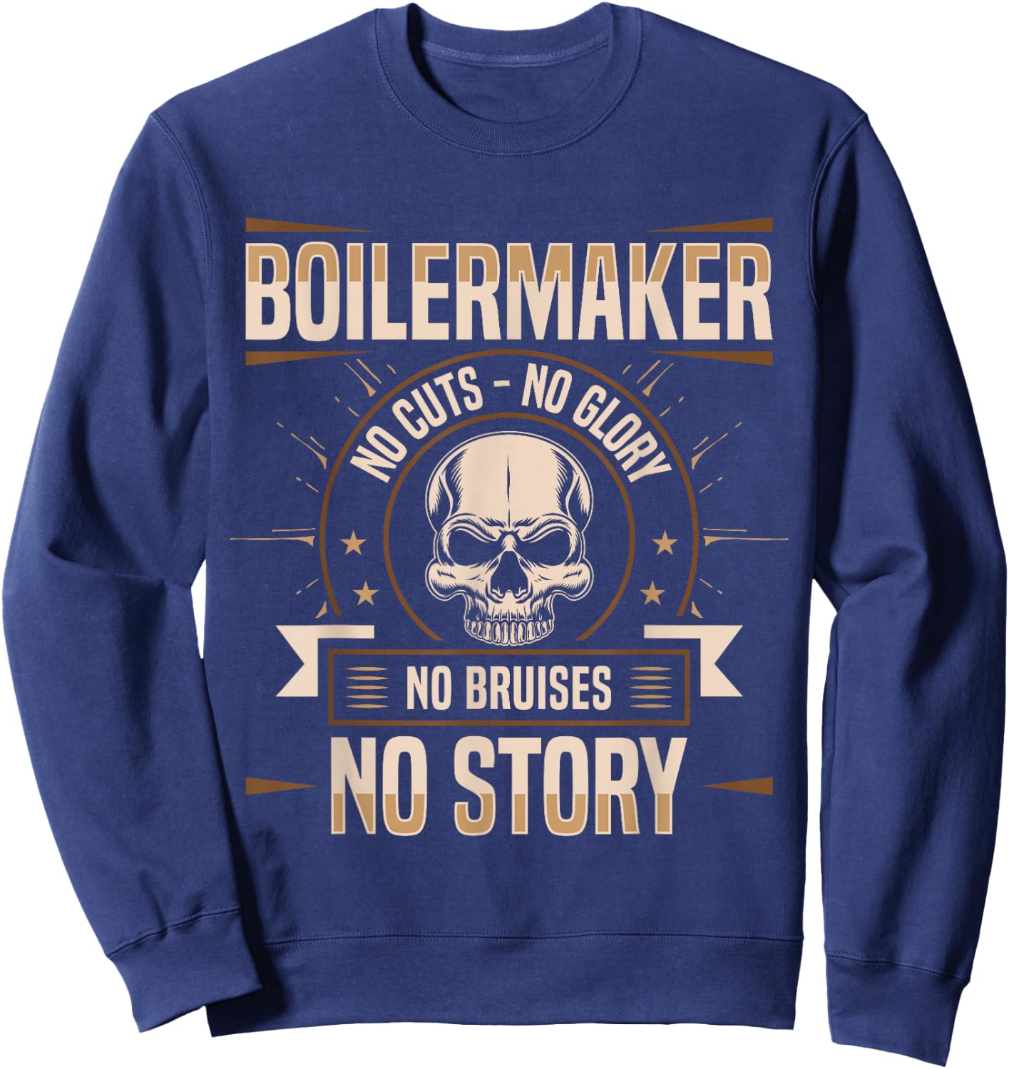 Boilermaker Skull Union Apparel Sweatshirt - Sweatshirt | Navy