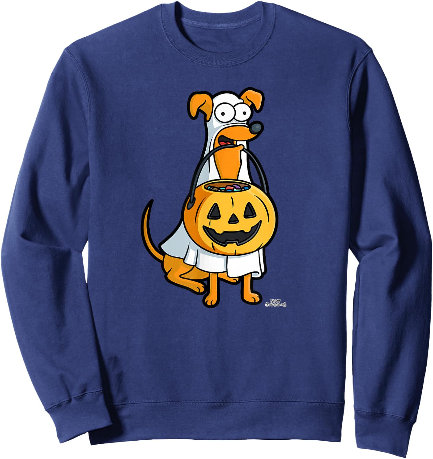 The Simpsons Santa's Little Helper Halloween Sweatshirt - Sweatshirt | Navy