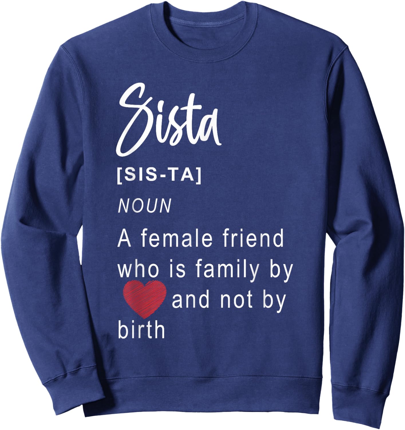 Best Queen Sistas Gifts for Plus Women Sistas Friends Girl Sweatshirt - Sweatshirt | Navy