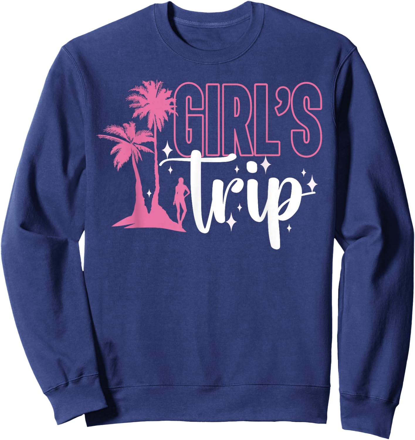 Girl's Trip Girl Cute Friends Girls Trip Sweatshirt - Sweatshirt | Navy