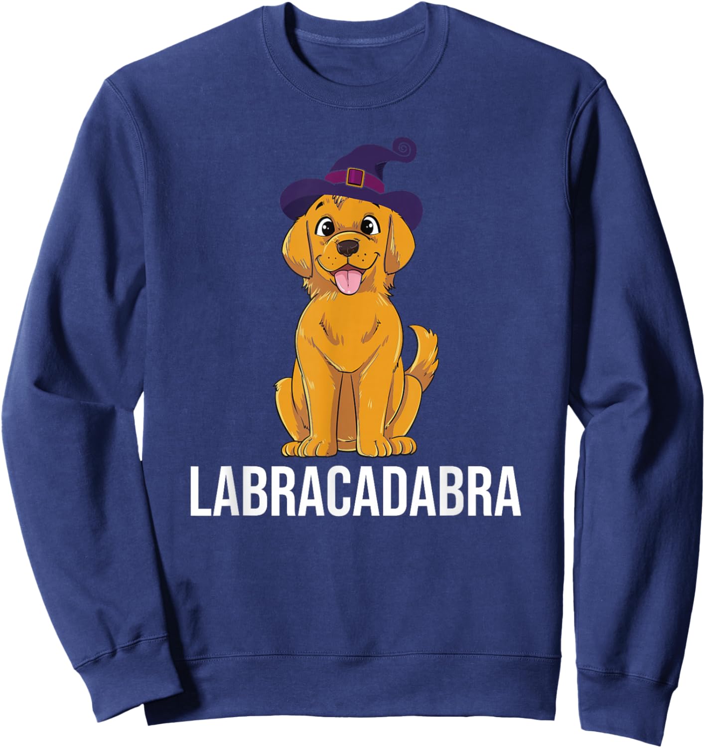 Labracadabra Dog Labrador Golden Retriever Sweatshirt - Sweatshirt | Navy