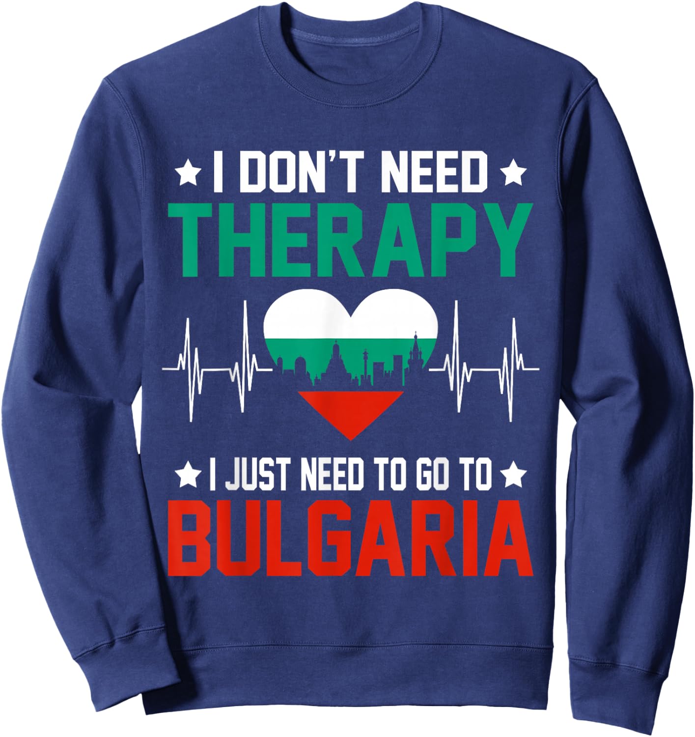 Funny Bulgaria Flag Roots Bulgaria Bulgarian Sweatshirt - Sweatshirt | Navy