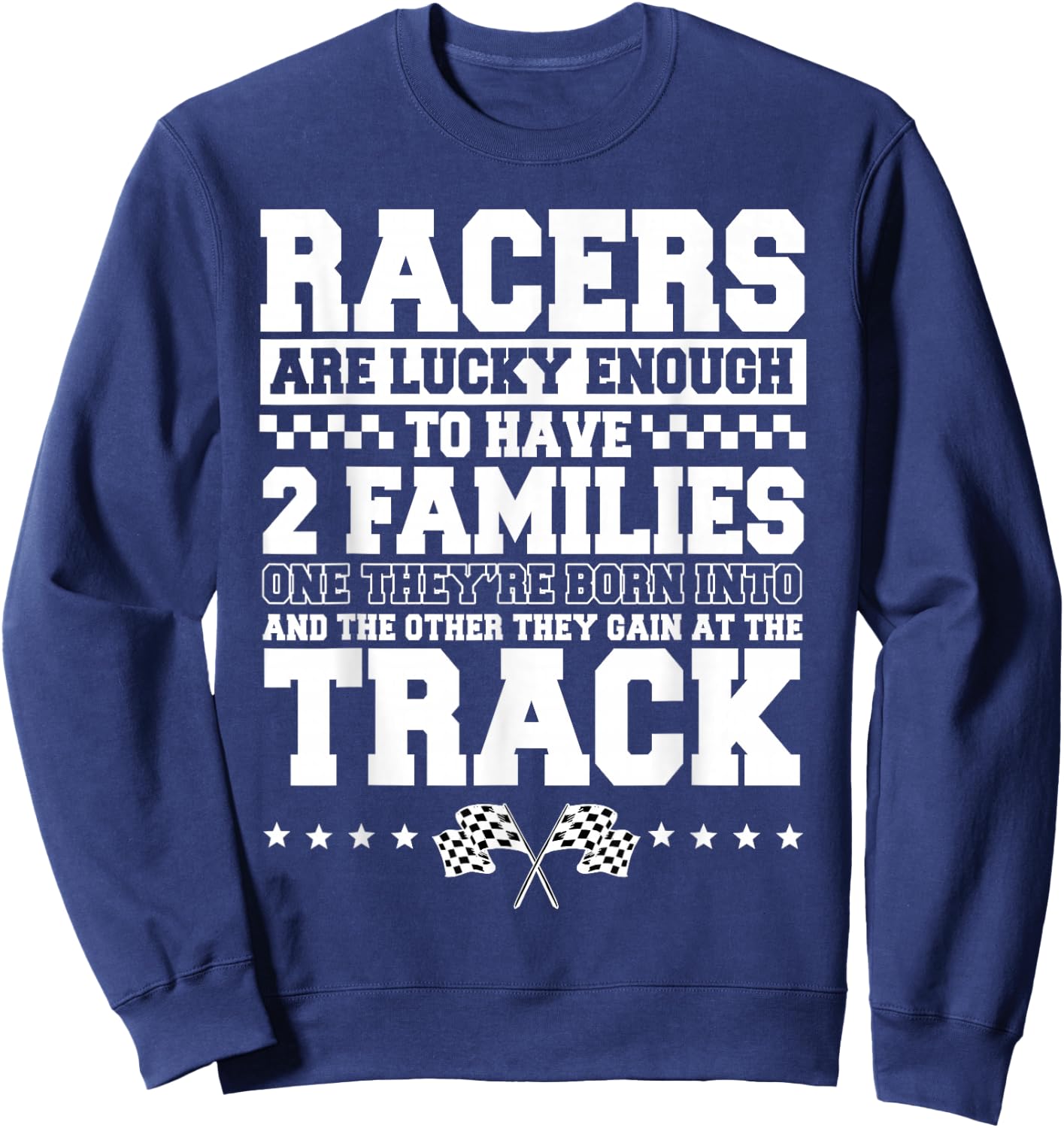 Dirt Track Racing Automobile Race Bike Car Racers Motocross Small Sweatshirt - Sweatshirt | Navy