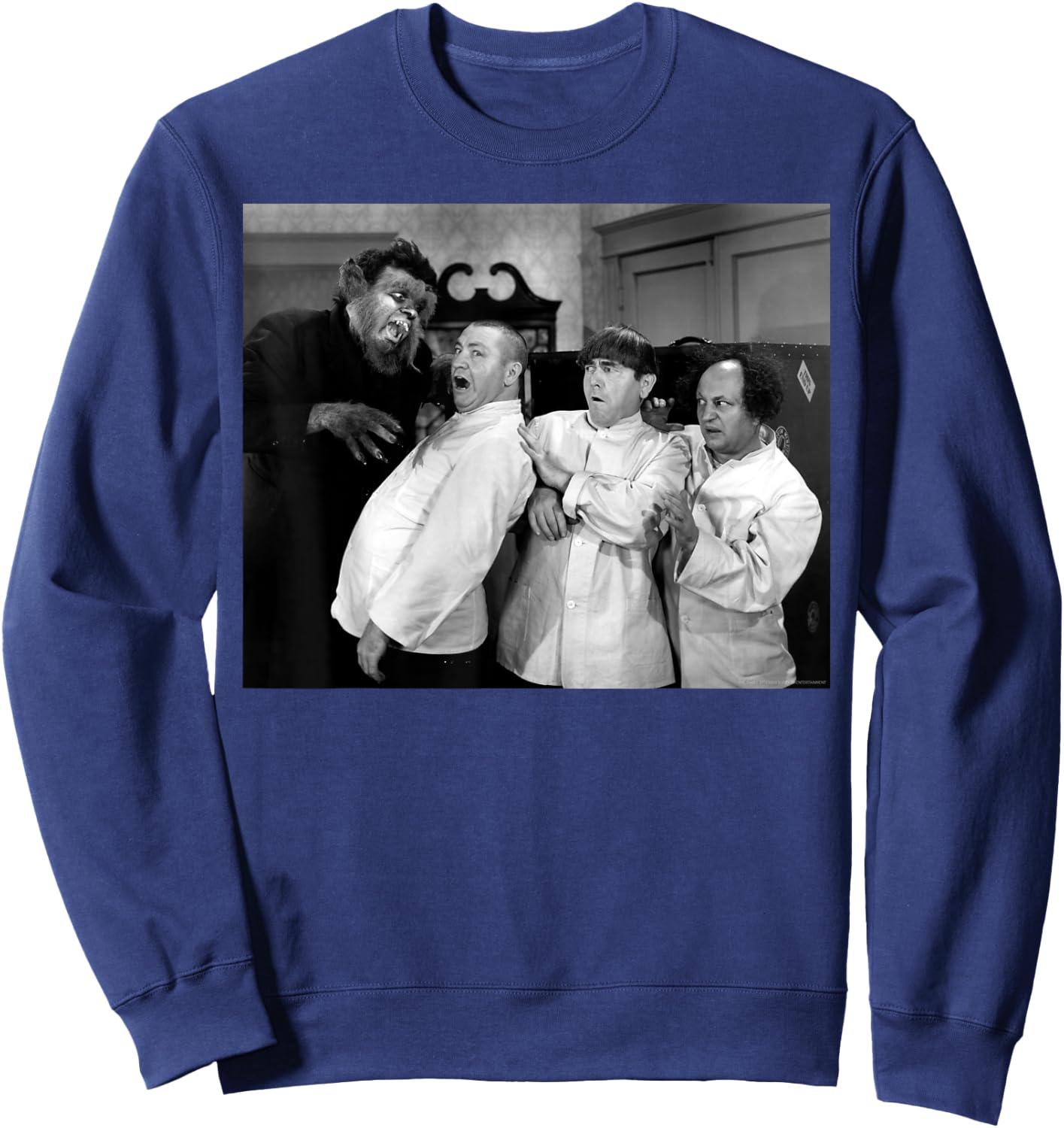 The Three Stooges – Idle Roomers Wolf Man Sweatshirt - Sweatshirt | Navy