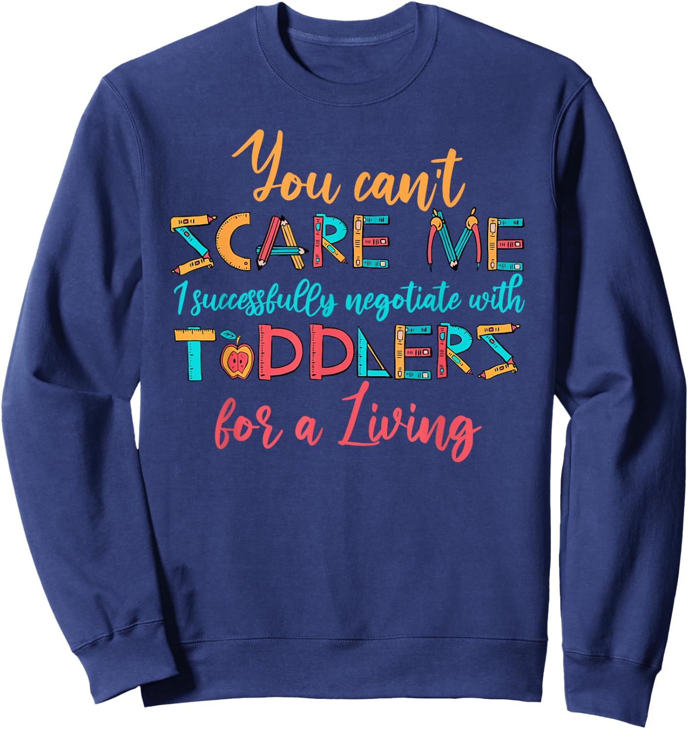 School Provider Child Care - Daycare Teacher Women Sweatshirt - Sweatshirt | Navy