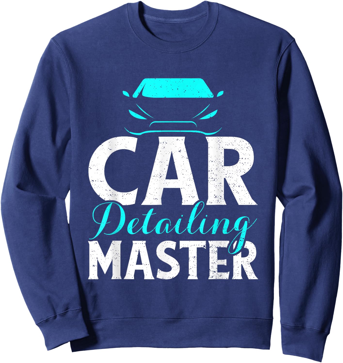 Funny Retro Vintage Auto Repair Car Detailing Master Sweatshirt - Sweatshirt | Navy