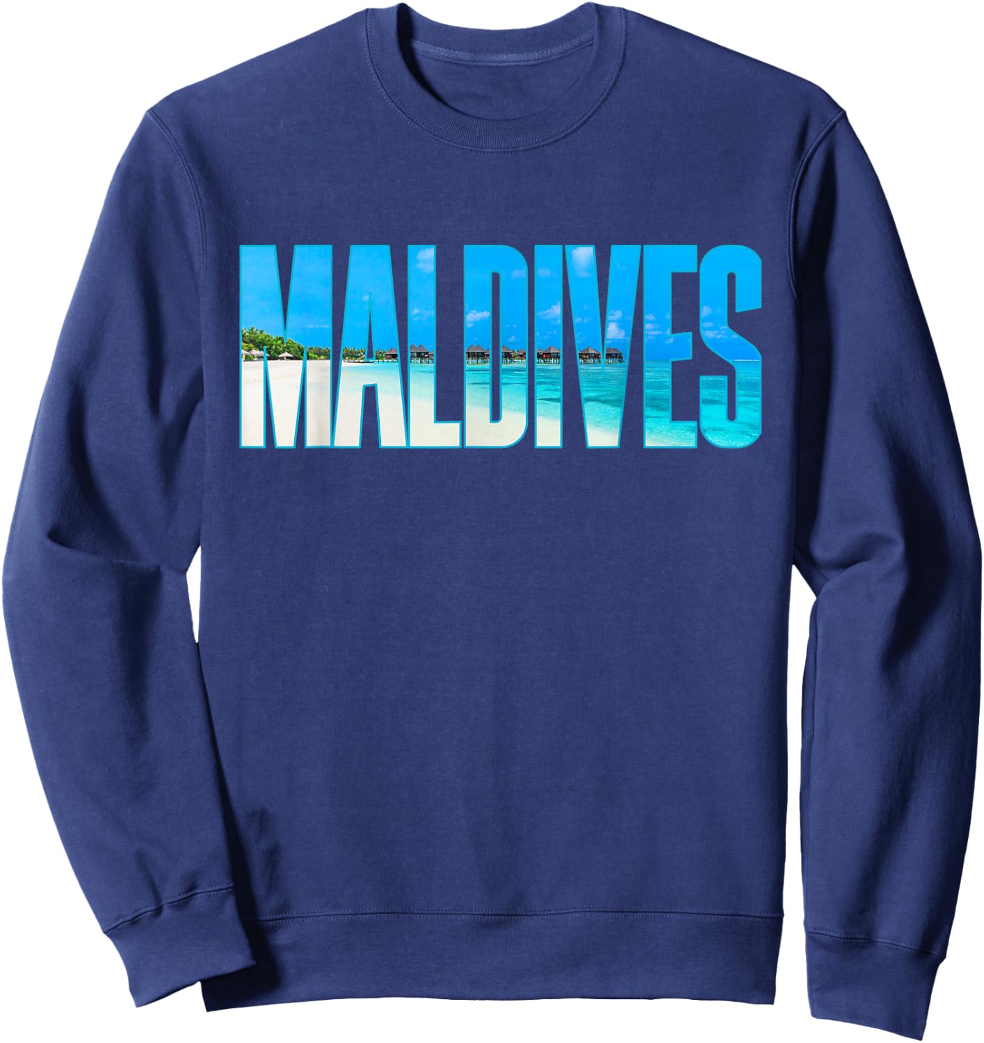 Maldives T Shirt Souvenir For Couple Or Family Summer Vacay Sweatshirt - Sweatshirt | Navy