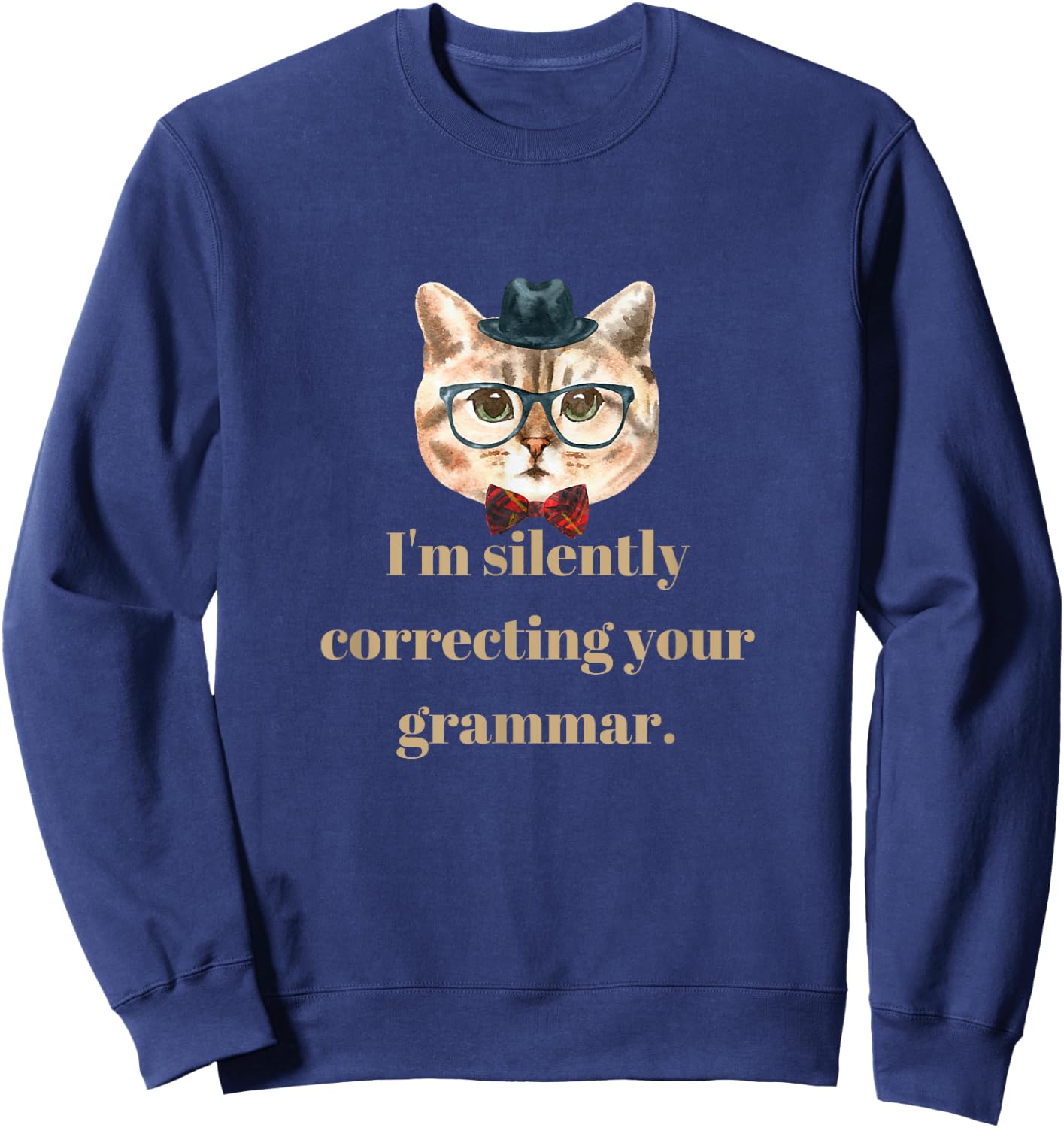 I'm silently correcting your grammar. Sweatshirt - Sweatshirt | Navy