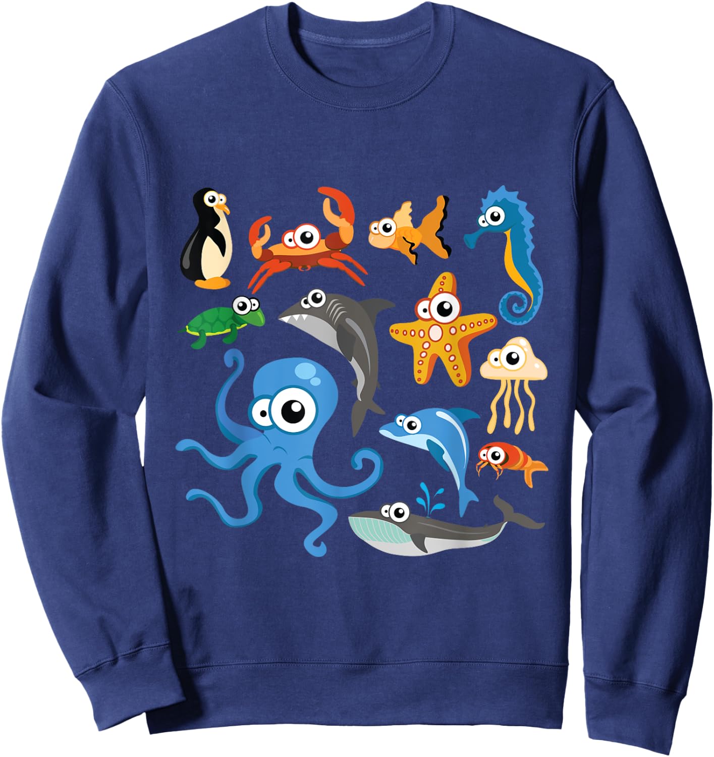 Sea animal shirt for kids, Sea animal costume , men Sweatshirt - Sweatshirt | Navy