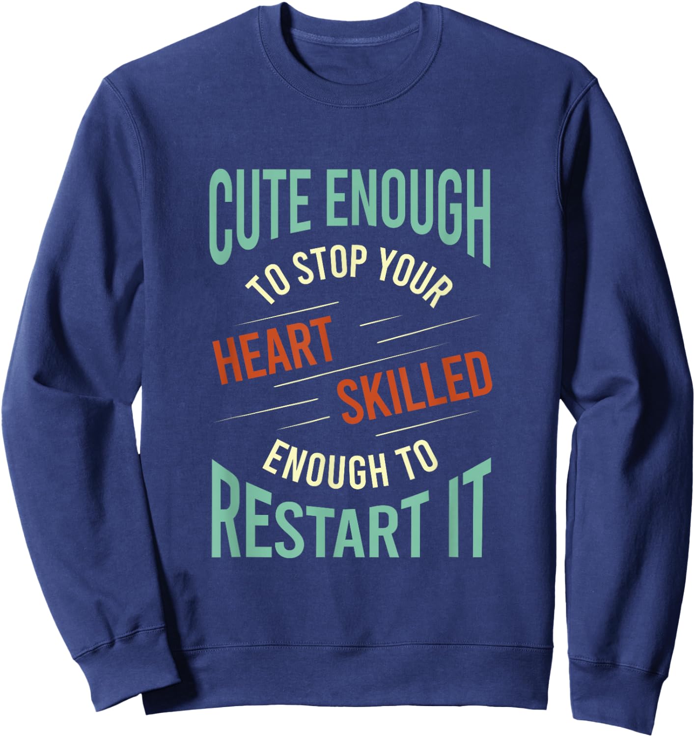 Whyitsme Design Funny Paramedic , Black, Small, Classic Fit, Short Sleeve, Adult Sweatshirt - Sweatshirt | Navy