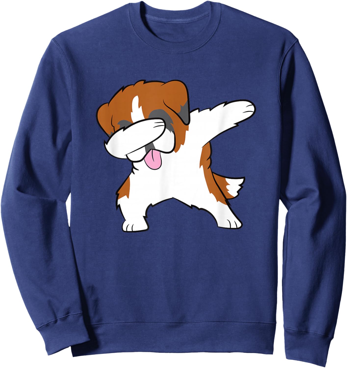 Polka Dot Saint Bernard Sweatshirt - Sweatshirt | Navy