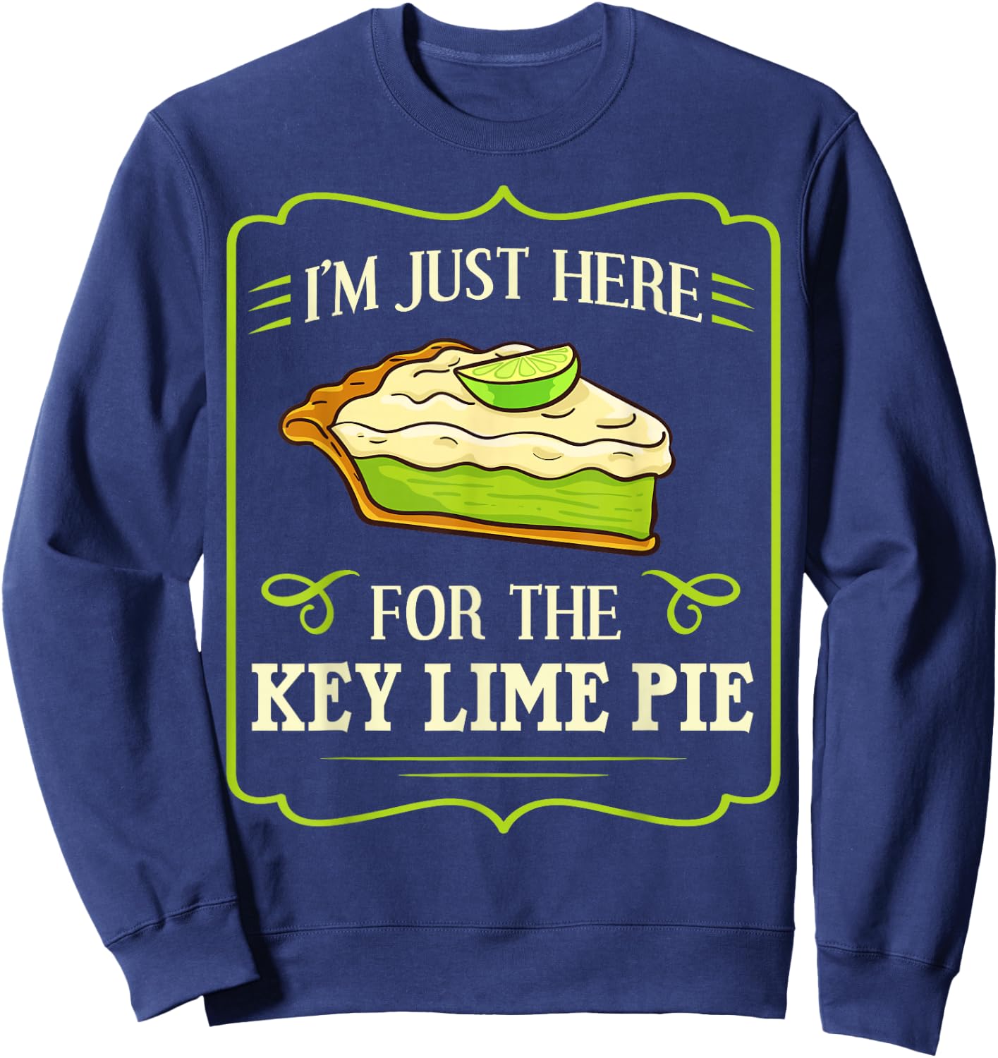Key Lime Pie Recipe West Florida Sweatshirt - Sweatshirt | Navy