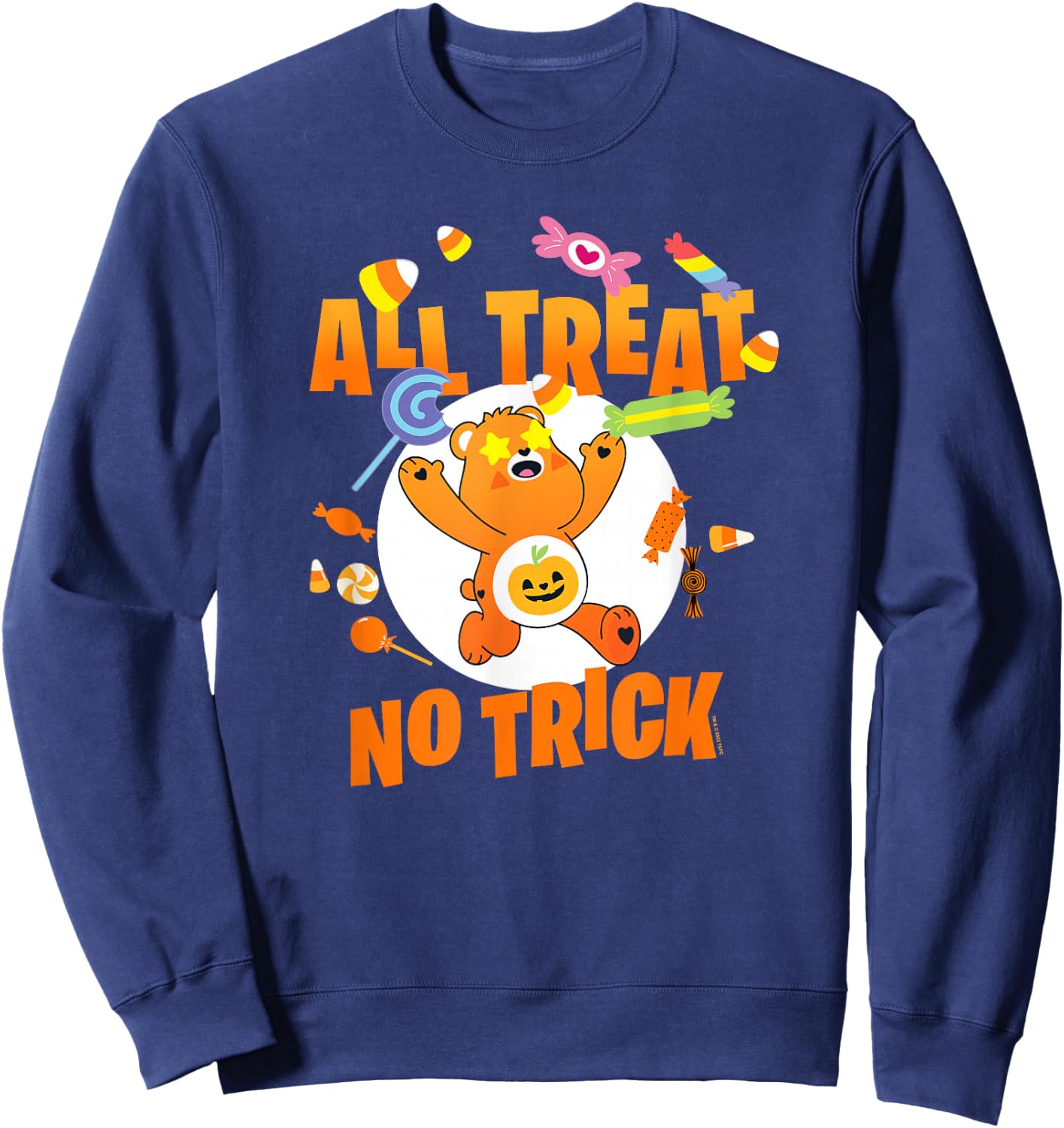 Care Bears Halloween Trick-or-Sweet Bear All Treat No Trick Sweatshirt - Sweatshirt | Navy