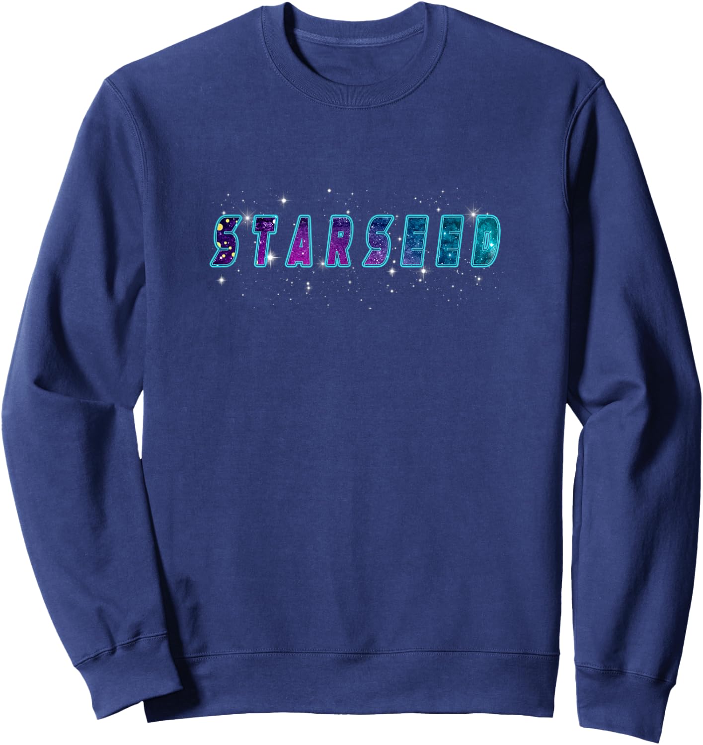 Galaxy Nebula Universe Aesthetic Indigo Starseed Sweatshirt - Sweatshirt | Navy