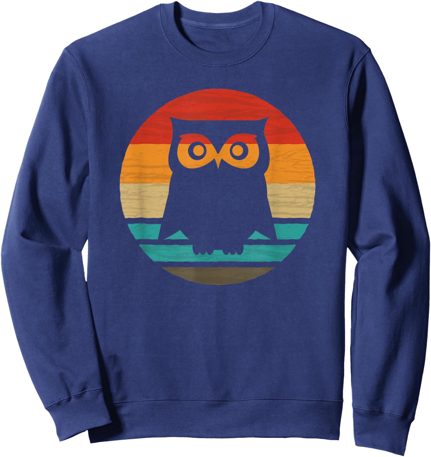 Owl Retro Style Vintage Sweatshirt - Sweatshirt | Navy