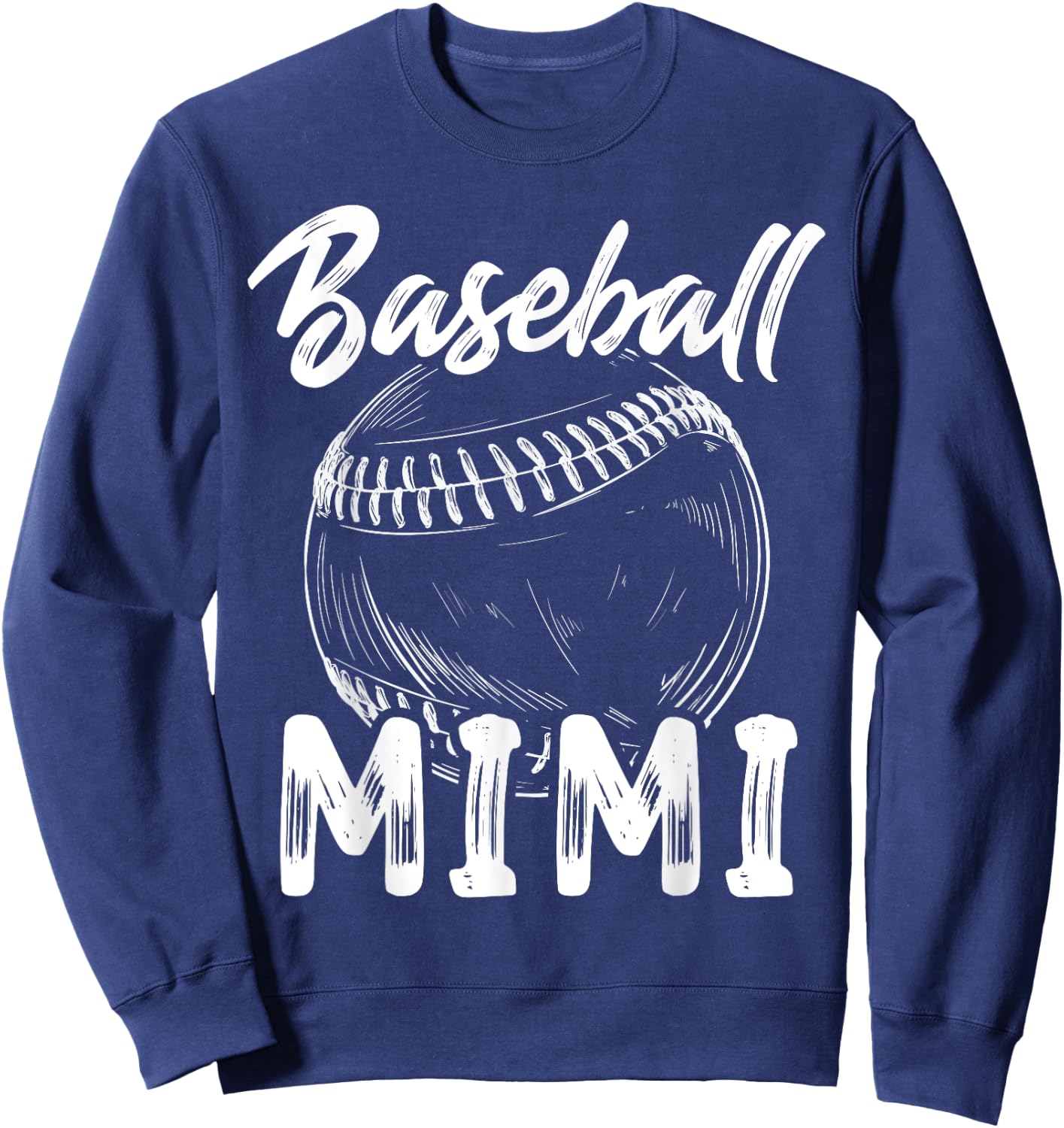 Baseball Mimi Family Matching Players Team Nana Sweatshirt - Sweatshirt | Navy