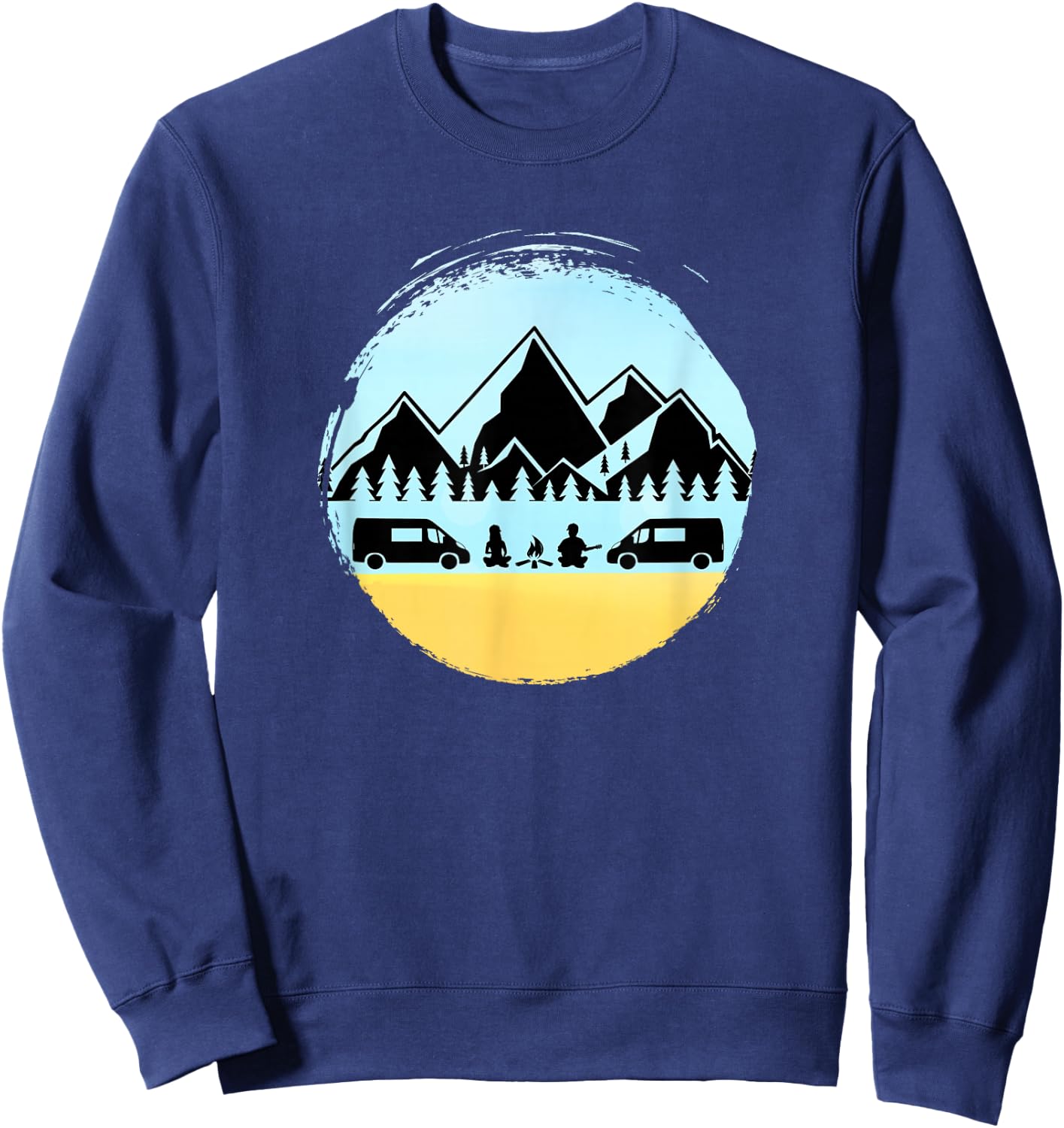 Vanlife Gathering Vanlifers Campervan Sprinter Van Sweatshirt - Sweatshirt | Navy
