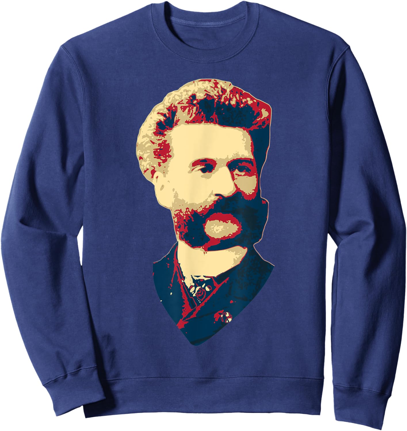 Johann Strauss II Classical Music Composer Retro Propaganda Sweatshirt - Sweatshirt | Navy