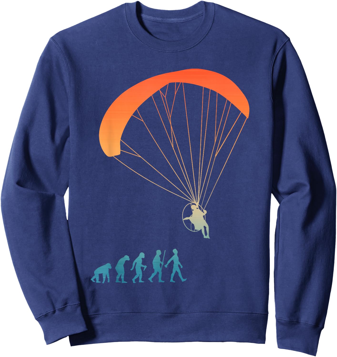 Paramotor Art Women Paramotoring PPG Paramotor Lover Sweatshirt - Sweatshirt | Navy