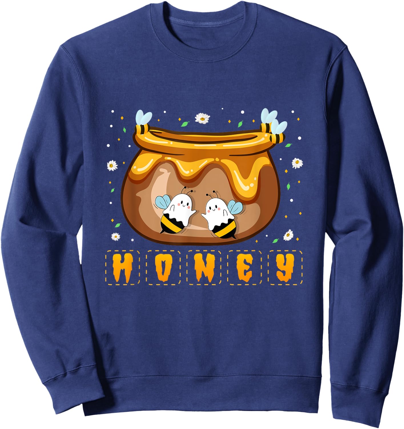 Honey Jar Pot Costume Sweet Halloween Sweatshirt - Sweatshirt | Navy
