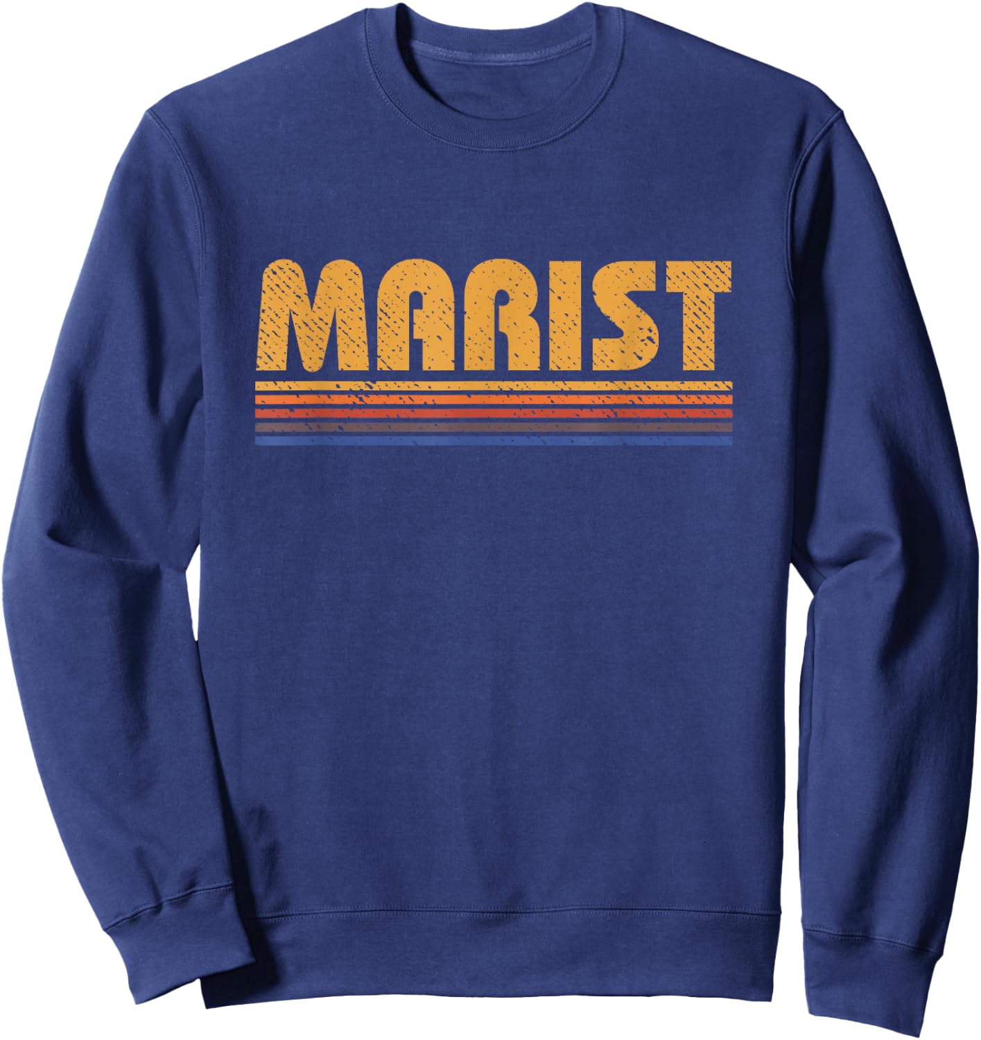 Marist Retro Style Vintage Sweatshirt - Sweatshirt | Navy