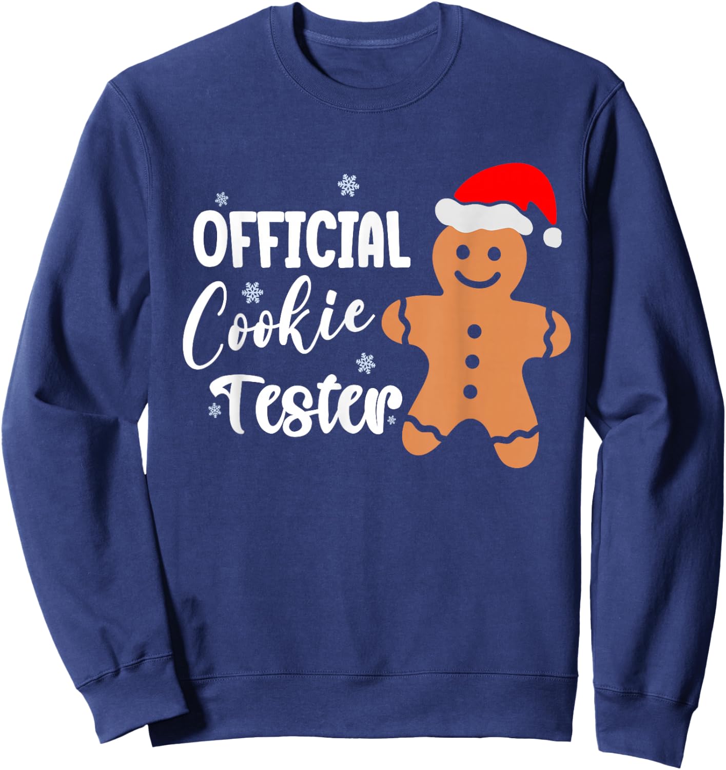 Official Cookie Tester - Christmas baking Men Women Children Sweatshirt - Sweatshirt | Navy