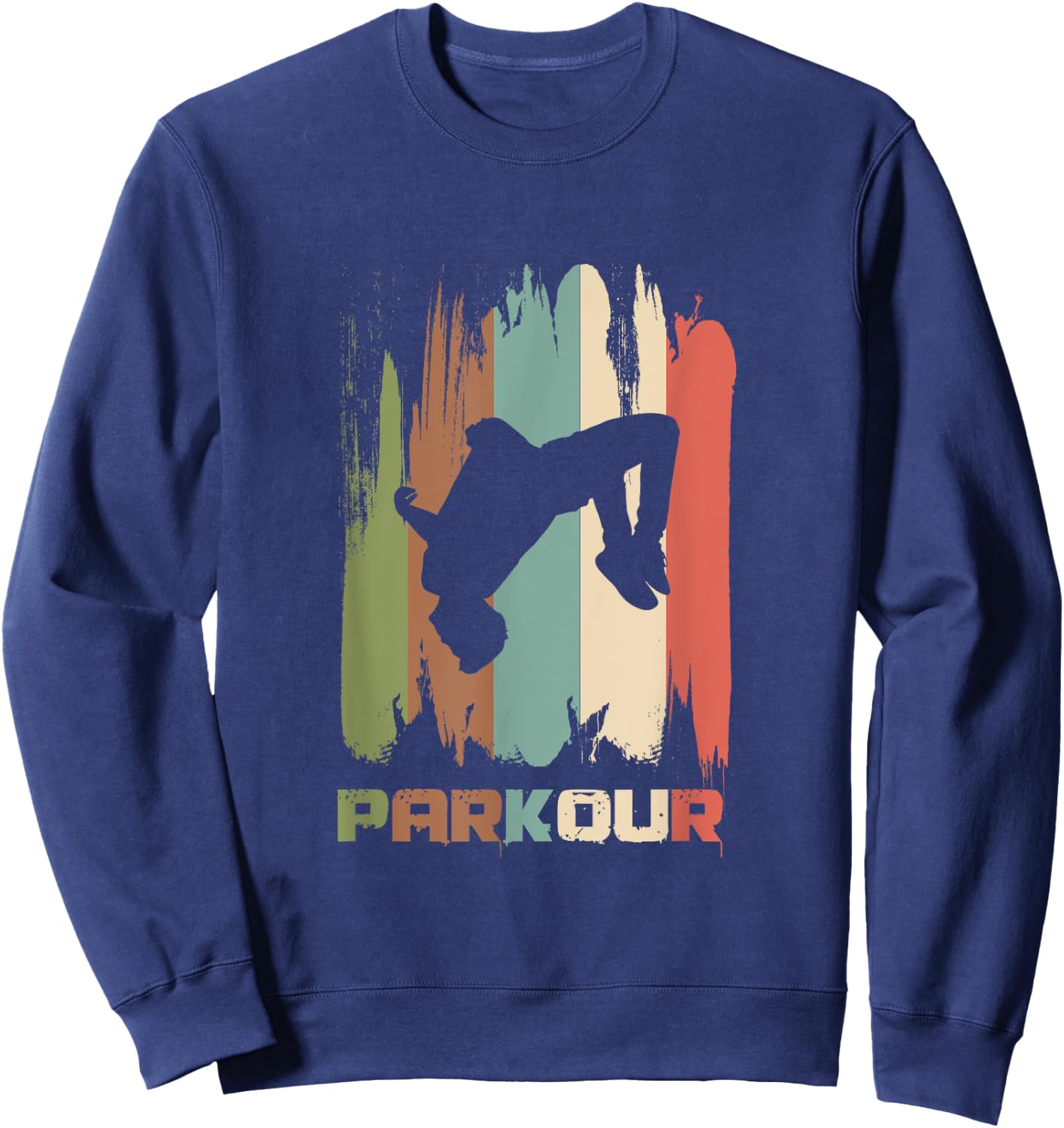 Vintage Parkour Freerunner Retro Rooftopping Sweatshirt - Sweatshirt | Navy
