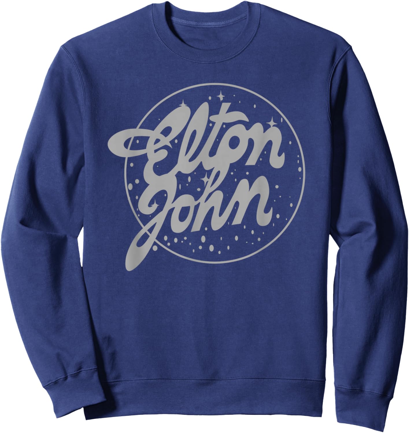 Elton John Official Vintage Tour Logo Sweatshirt - Sweatshirt | Navy