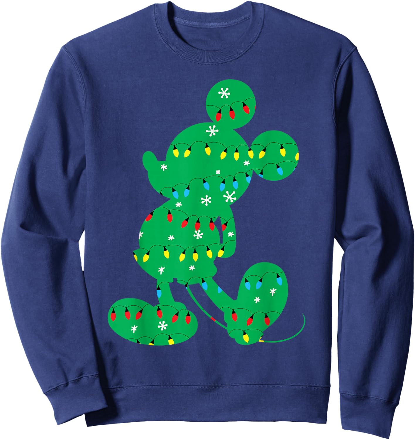 Disney - Mickey Mouse Holiday Lights Sweatshirt - Sweatshirt | Navy