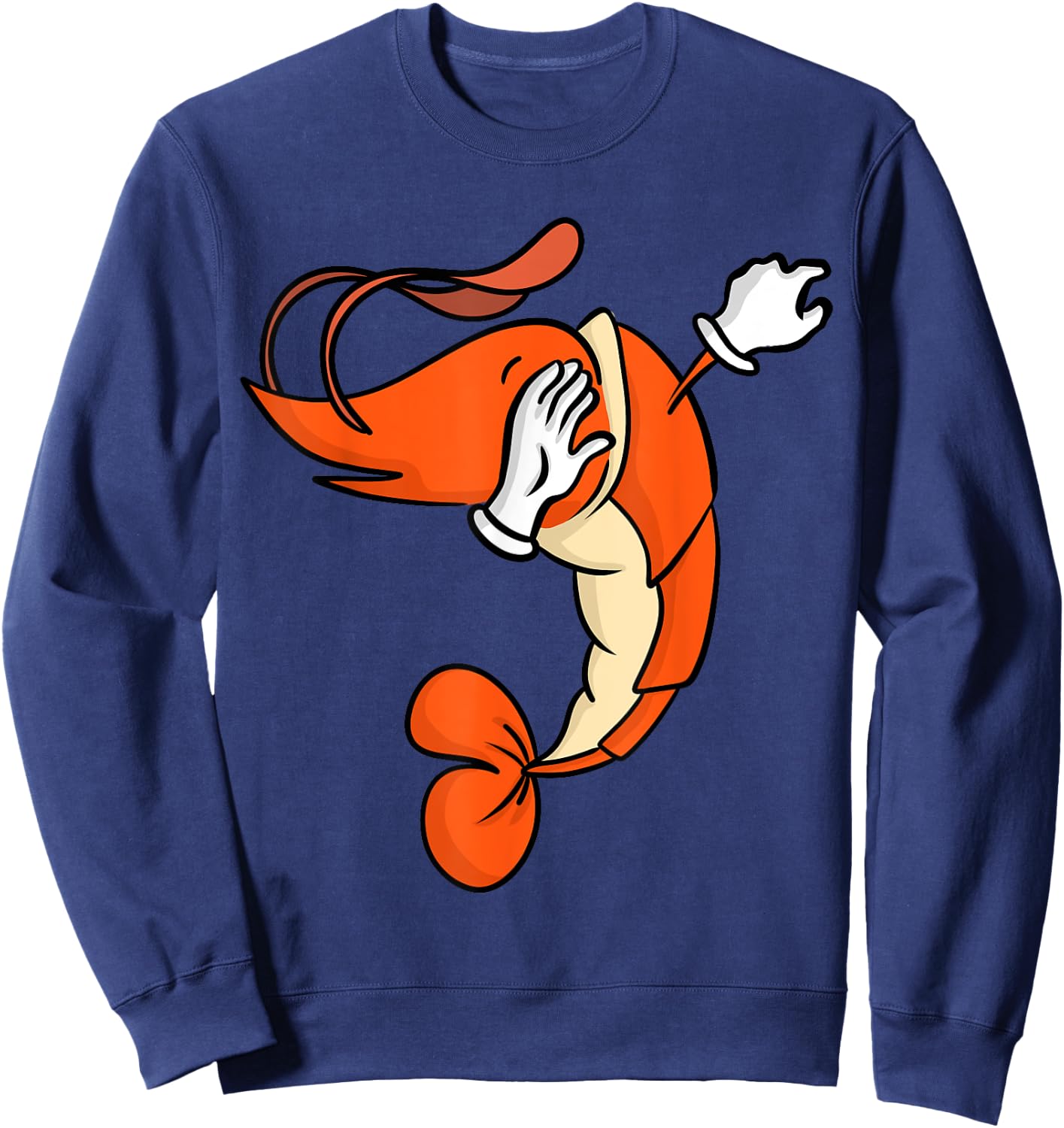 Shrimp Dab Pose Shirt Sweatshirt - Sweatshirt | Navy