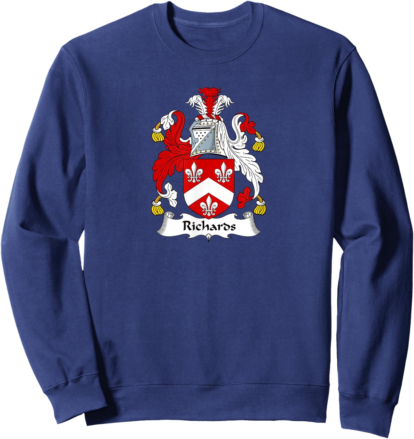 Richards Coat of Arms - Family Crest Sweatshirt - Sweatshirt | Navy