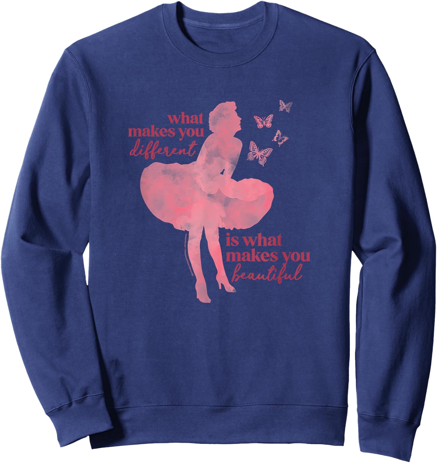Marilyn Monroe - What Makes You Beautiful Sweatshirt - Sweatshirt | Navy