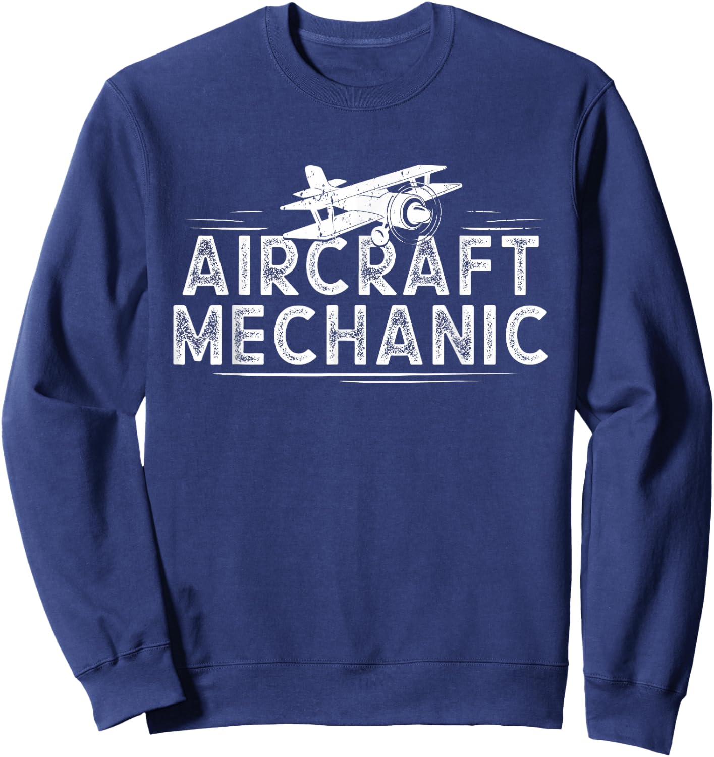 Aircraft Mechanic - Airplane Mechanic Aviation Outfit Gift Sweatshirt - Sweatshirt | Navy