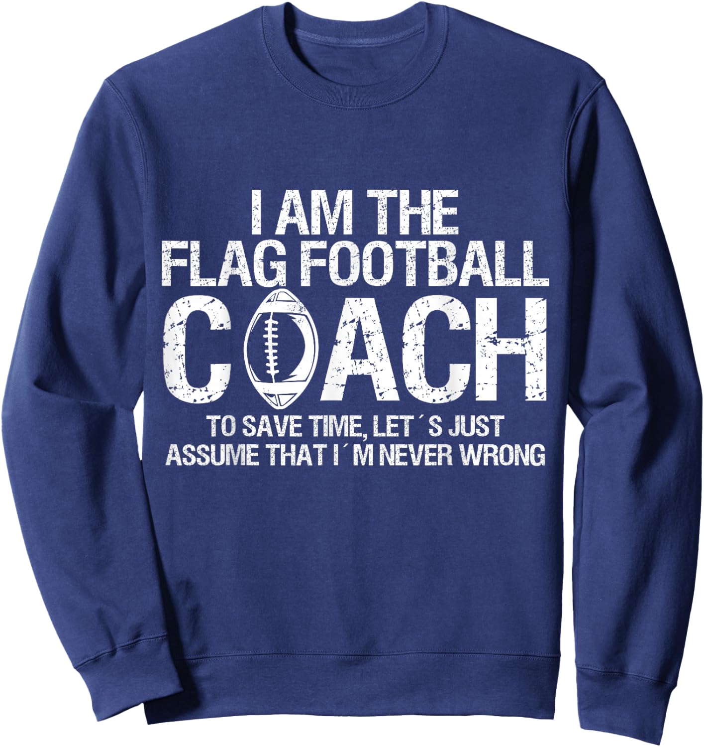 Flag Football Coach Sweatshirt - Sweatshirt | Navy