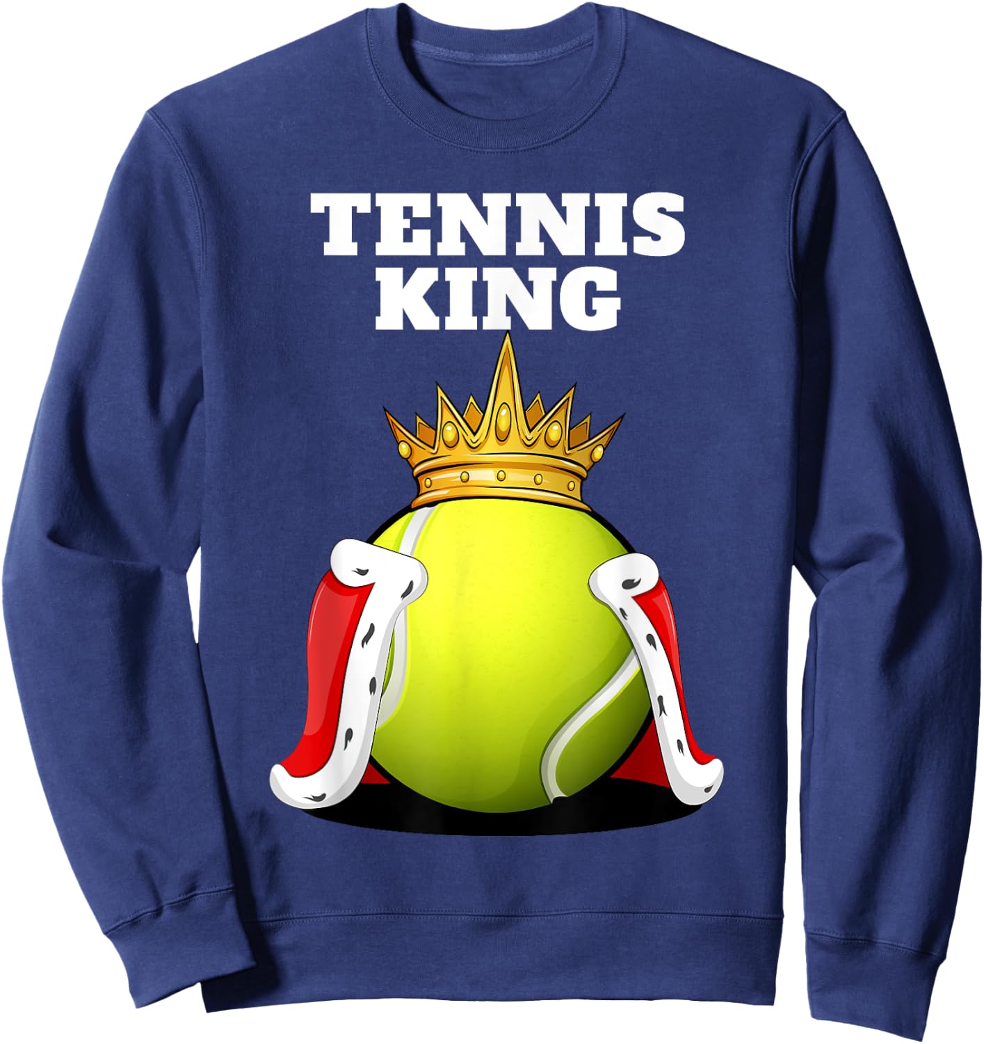 Tennis King | Boys Tennis Player Shirt | Tennis Sweatshirt - Sweatshirt | Navy